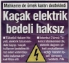 elektrik faturalarındaki kayıp kaçak bedeli