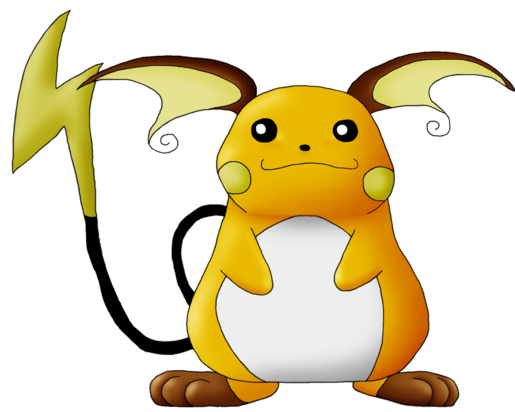 Райчу. Raichu. Pokemon Райчу. Райчу покемон Эволюция. Эволюция Пикачу в Райчу.