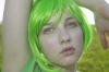 yeşil saçlı kız
